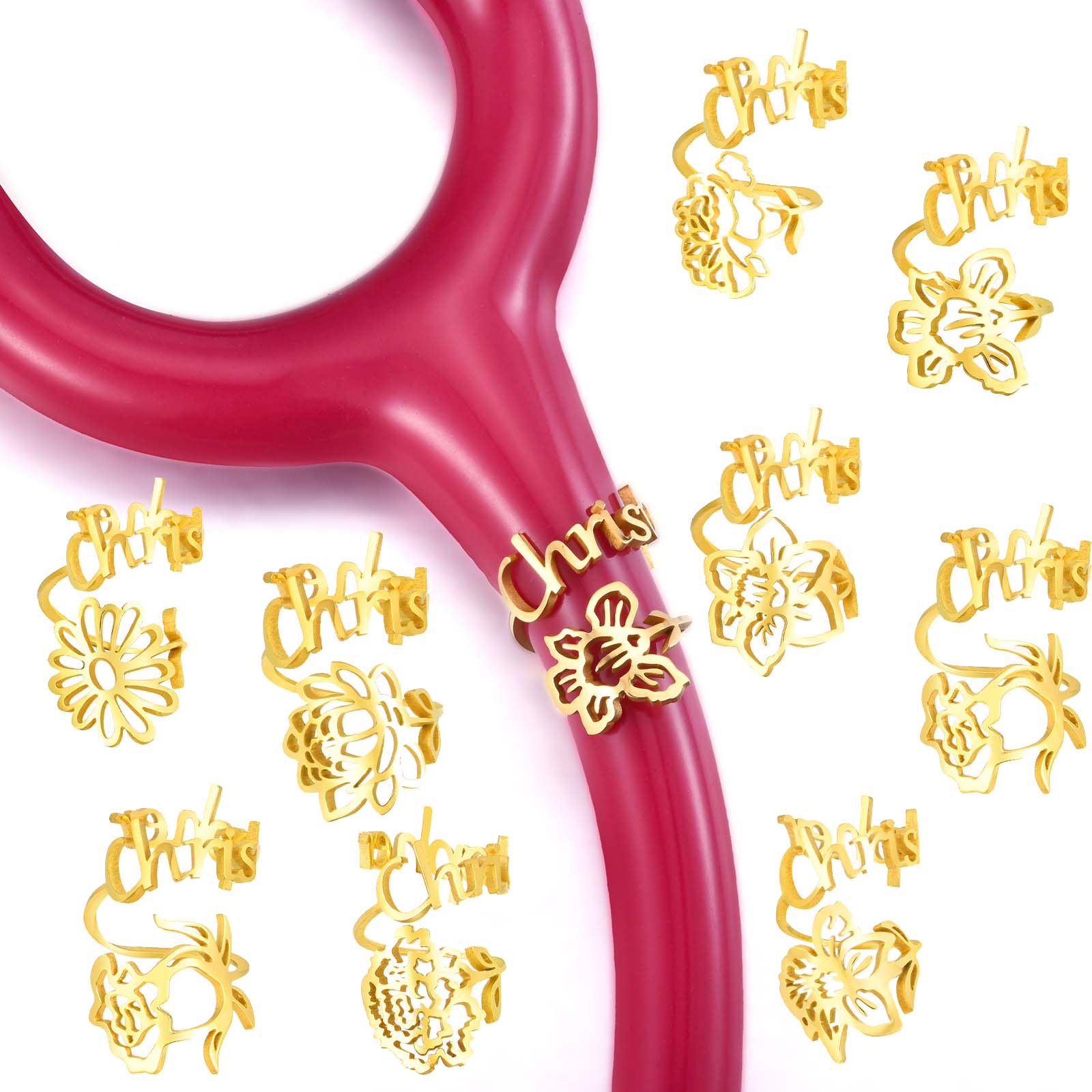 Stethoscope - 1-12 Yeni Ay Kişiselleştirilmiş Stetoskop Adı