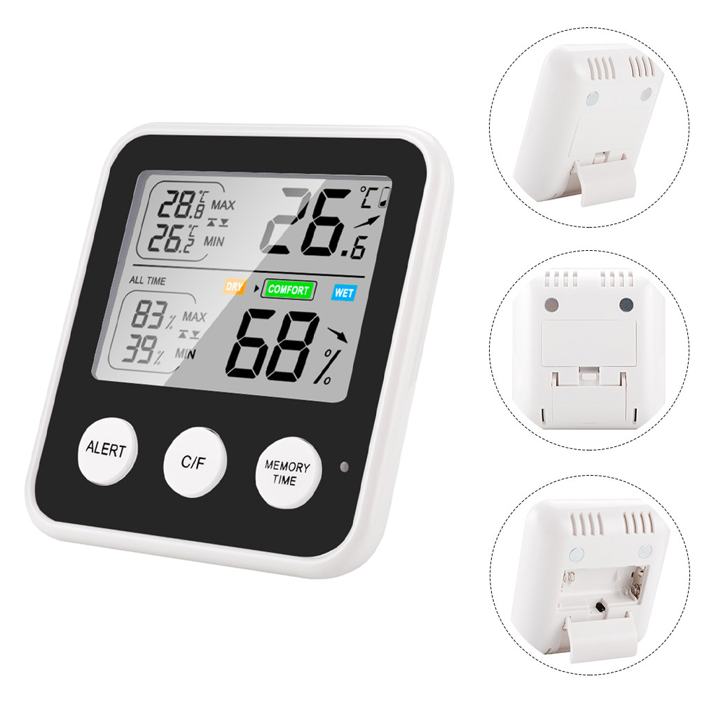 Thermometer Digital - Mini Dijital Higrometre Termometre, ABS Elektronik